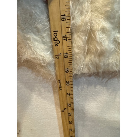 Primark Kids Girls White Fuzzy Reindeer Christmas Sweater Pullover 10 11 Years - Picture 6 of 6